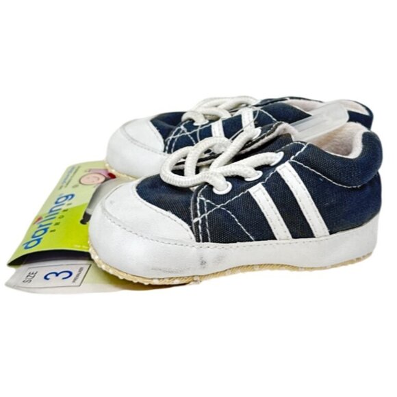 Darling Infant Prewalker Shoes Size 3 Boy Navy & White - Picture 4 of 5